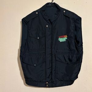 Quaker State Su Copiloto Puffer Black Unisex Vest